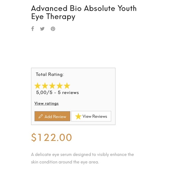 new in box Avant 𖧷 Bio Absolute Youth Eye Therapy Serum 𖧷 Hyaluronic Acid Aloe - Picture 5 of 16